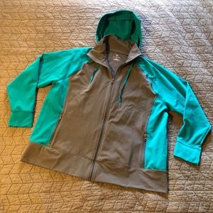 Lands’ End Lightweight Full Zip Jacket with Hood